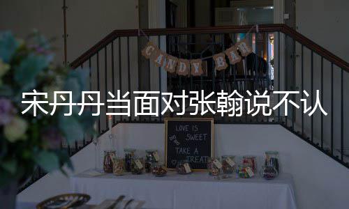 我面对没名丹当认识张翰张翰宋丹说不他